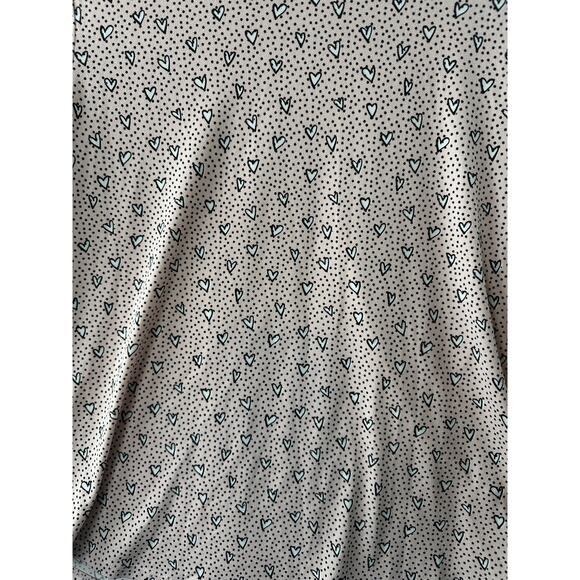 Adrianna Papell Pink Heart ¾-Sleeve Top w/ Back Keyhole – Size S - Picture 4 of 4